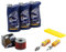 Wartungspaket Öl 3L + Luftfilter + Ölfilter + Zündkerzen für Kawasaki Z 440 Z440 KZ440 Baujahr 1980-1984
