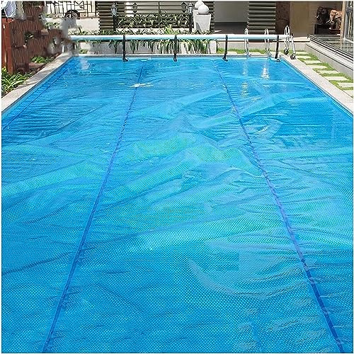 AviiSo Film Isolation Thermique Bache Piscine Solaire pour Les piscines creusées rectangulaires, Couverture de spas Bulle de 16 mil, 1m/2m/3m/4m/5m/6m/7m/8m/10m (Size : 3.7m x 8m(12ftx26ft))