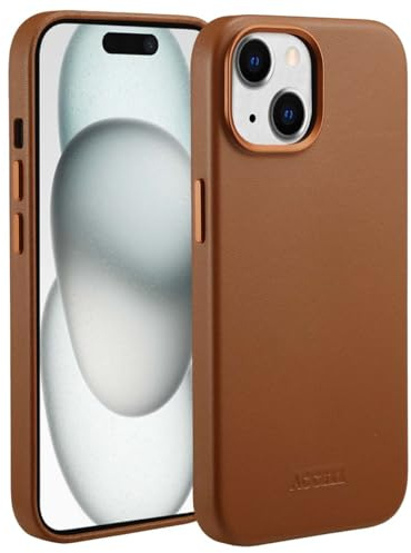 ACCEZZ Backcover kompatibel mit iPhone 15 - Braun