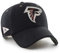 '47 NFL Atlanta Falcons Pennant Clean Up, Unisex Baseballkappe, verstellbarer Riemen & Schnalle, Farbe Schwarz, Schwarz , One size