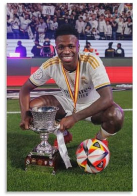 DAGUYS Poster, Fußballer Vinicius Jr. 19 Kunstwerke, Leinwandposter, Wandkunstdrucke, moderne Dekoration, 40 x 60 cm