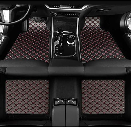 evimo 4 Stück Auto Fußmatten, Für Dacia Sandero Stepway 3 Extreme 2020-2023 2024 Nach Maß Auto FußMatten, rutschfeste Abriebfest, Leder Fussmatten, Allwetter Fussmatten Zubehör,B