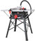 Excel TableSaw - CircularSaw Function 1800W 10” (255mm) with 4500rpm Underframe – High Spec with Attachable Table Sides – Make Longitudinal & Angle Cuts with Carbide-Tipped SawBlade Fixable