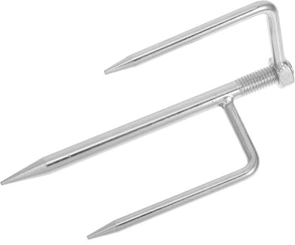 OFFSCH Estaca de Sombrilla de Pesca con Revestimiento de Zinc Estilo Antiguo Inserto para Soporte de Ancla de Sombrilla de Playa