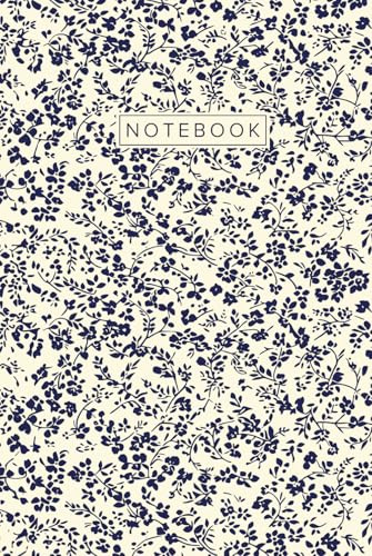 Floral Hardcover Notebook: Flowers Aesthetic Hardcover Lined Journal for Women
