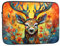 LLKGOT Painted Moose Pattern Printing Shockproof Portable Laptop Sleeve Bag 17 inch for Men Women Business Travel, Office Daily Use