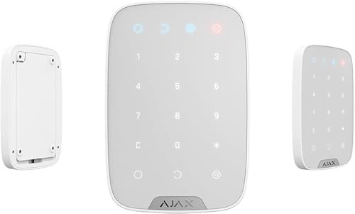 38249 Tastiera Touch Wireless Keypad, Compatibile Hub 2.0+, Allarme Silenzioso E Led Stato Sistema, Bianco