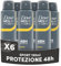 Dove Men Care, Deodorante Uomo Spray, Classic Sport, Antitraspirante, Protezione Fino a 48 Ore, Profumazione Agrumata, Formula Delicata sul Microbioma della Pelle, 6 Pezzi da 150 ml