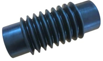 Vyloky EPDM Corrugated Pipe with 2 Clamps, Diameter 40-70 mm × 150-500 mm, -40 °C to +220 °C, Flexible Waste Water Pipe for Household, Washing Machine and Bridge Drainage (Black Rubber, Diameter 40 mm