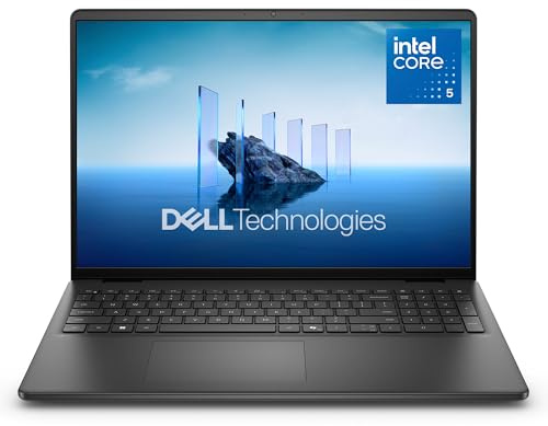 Dell Laptop 16 FHD+ Display, Intel Core 5-120U, 16 GB DDR5 RAM, 512 GB SSD, Intel UHD Graphics, Windows 11 Home - 3-Cell Battery, 41WHr (Integrated)