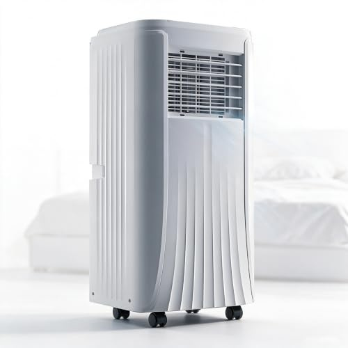 Beachtiful Climatiseur Mobile 12000 BTU, 3-en-1 Écoénergétique Climatiseur Portable, Kit Fenêtre Inclus, Contrôle Via Télécommande, Silencieux <50 DB, Minuterie 24 H, Idéal pour Pièces Jusqu’à 25 m²