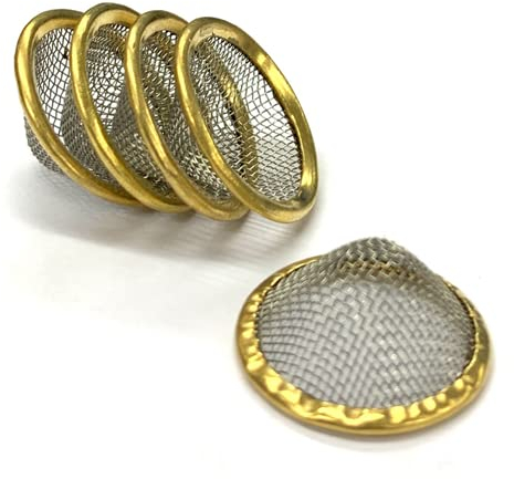 17mm Pipe Screens Gauzes Conical Steel Brass Bowl Metal Filters (10)