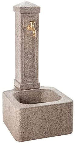 Dehner Gartenbrunnen Graz, ca. 110 x 60 x 50 cm, Granit, grau
