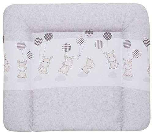 Alvi Wickelauflage Molly Folie Hippo silber 75x85 cm