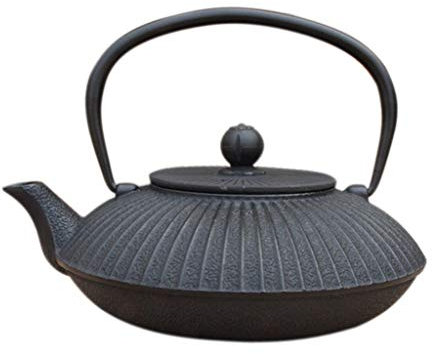 Backbayia Whiskey Flagon Japanese Water Jug Kettle Cast Iron Teapot #1 7.5x9.5x16 Cm