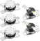 sourcing map termostato del interruptor de control de temperatura 80 ° c 10a normalmente abierto 6.3mm pin 5pcs