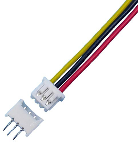 VUNIVERSUM Premium 3Pin 1.25 GH 1.25mm Mini Micro JST Stecker inkl. 15cm 28AWG Kabel + Buchse Lose von Mr. Stecker Modellbau® (1x Set)