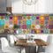 RE-COVERTILES - Fliesenaufkleber Badezimmer und Küche 10 Stck 20x20 cm - PS00179 PVC-Wanddekoration Wasserdicht Fliesen Mosaik Stil Azulejos-Zementfliesen