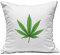 Weed Leaf Rasta Graphic Weißes Kissen 40x40cm