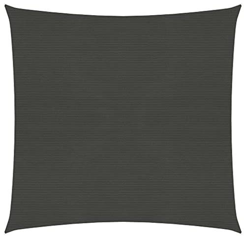 vidaXL Sonnensegel Sonnenschutz Windschutz Sonnendach UV Schutz Sonnenschutzsegel Schattenspender Garten Terrasse Balkon 160g/m² Anthrazit 3x3m HDPE