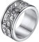 FaithHeart Edelstahl Gottes Auge Spinnerring in Ringgröße 72 drehbarer Meditationsring Punk Gottes Auge Fingerring Vintag drehbarer Bandring für Muttertag Weihnachten