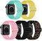 chinbersky 5 Pack Solo Loop Armband Kompatibel mit Apple Watch Armband 41mm 40mm 38mm,Verstellbares Dehnbare Nylon Geflochten Sport Ersatz Damen Armband für iWatch Series 10/9/8/7/6/5/4/3/2/1/SE