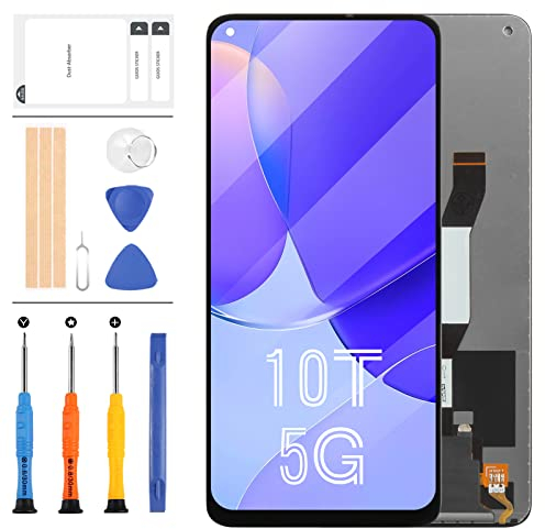 Reemplazo de Pantalla para Xiaomi Mi 10T 5G/Mi 10T Pro 5G/Redmi K30S M2007J3SC M2007J3SY Pantalla LCD táctil digitalizador de Cristal Asamblea Kit de Piezas de +Herramientas (Negro sin Marco)