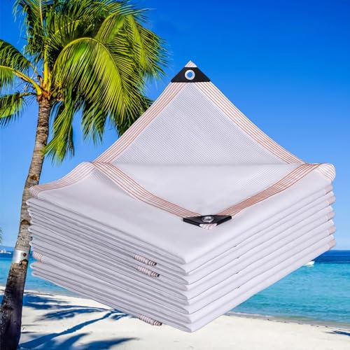 Vela Ombreggiante Rettangolare 4x8m Tenda a Vela Protezione UV 80-95%, Rete Ombreggiante Traspirante,Telo Parasole All'aperto per Giardino, Patio, Pergola, Giardino,Cortile