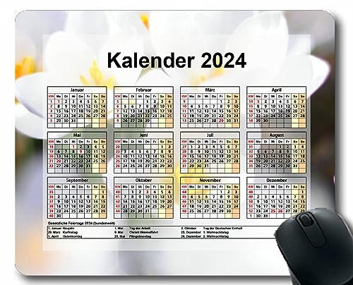 YENDOSTEEN 2024 Kalender,schwarzes Mauspad, Grunge Farbe Light Beauty Style Form Design Mauspad-Matte