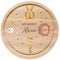 wunderwunsch - Personalisiertes Holzbrett mit hochwertigem UV-Druck - Rundes Holzbrett mit Name - Personalisiertes Schneidebrett für Kinder - Personalisiertes Geschenk für Kinder