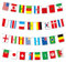 YEJAHY 2022 World Cup Football Bunting Flag, 10M World Cup String Flag, World Cup 32 Countries Flags Bunting Banner for Garden Bar Restaurant Street Party Celebrations