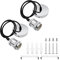 2 Pcs Ceiling Pendant Light Fitting E27 Rose Screw Lamp Holder Vintage Ceiling Rose Lamp Suspended with 100cm Braided Flex (Silver)