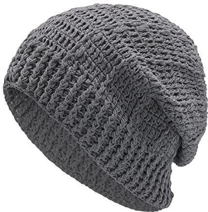 ZLYC Damen-Beanie, Grau, Einheitsgröße