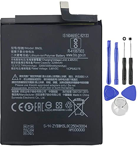 Akku kompatibel mit Xiaomi BM3L für MI9 MI 9 3300 mAh mit Schraubendreher-Set