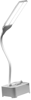 DOITOOL 1 Satz Tisch Lampe Lernen Tischlampe Kleine Lampe Buch Leselicht Tragbares Licht Lesebuchlampe Leselampe Für Bücher Led-lampe Mit Köpfen Student Weiß Schreibtisch Abs Laterne