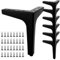 MUXHEL 8PCS Metal Furniture Legs 17cm/6.7 Inch Metal Sofa Legs Black Furniture Legs Metal Legs for Furniture Sofa Cabinet Chair Couch Cupboard with Screws
