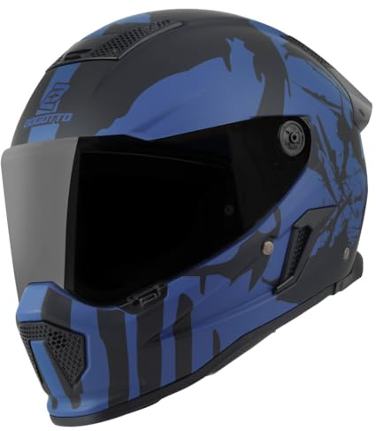 Bogotto Rapto Demon Helm, blau matt, XS