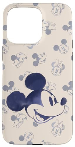 iPhone 15 Pro Max Disney Mickey and Minnie Mouse Heads Retro Vintage Classic Case