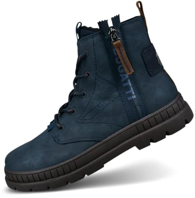 bugatti Herren-321-AGB51-5000-4100-Stiefel Warmfutter,dark blue,42