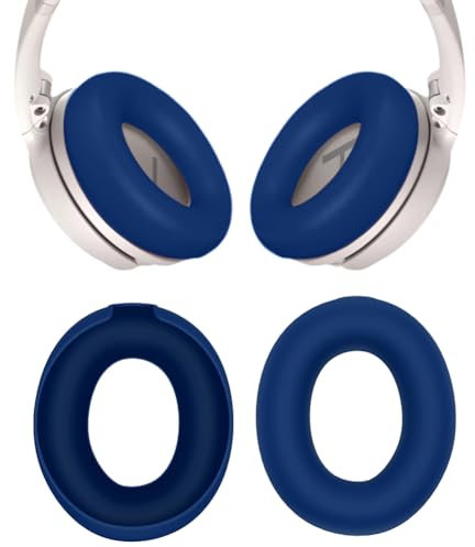 Fiorky Silikonhülle für Bose QuietComfort/QuietComfort Ultra Kopfhörer, Kratzfeste Schutzhülle, schweißfeste Kopfhörer, Ohrpolster-Abdeckung, waschbare Ohrpolster-Abdeckung, Schutz