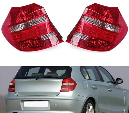 Auto Rücklicht-Komplettsets für BMW 1Er E87 2007 2008 2009 2010 2011, Wasserdichtes Rückleuchten Warnlicht Links Rechts Beleuchtung Zubehör