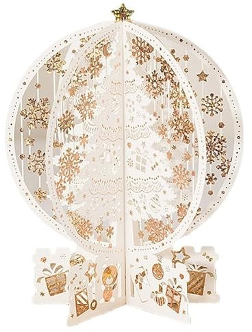 GEHENFRUCHT 3D Weihnachtskarten 3D Weihnachtsgrußkarte mit Umschlag, Geschenkkarte Weihnachten Pop up Weihnachtskarten Geschenk für Weihnachten, Chrismas (3D Karten Weihnachtsbaum)