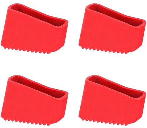 Xrten 4pcs Couvre-Pieds D'échelle, Embout Escabeau, Pied Escabeau, Antidérapants en Caoutchouc pour Échelle, Pieds D'échelle en Caoutchouc, Remplacement D'échelle Universel