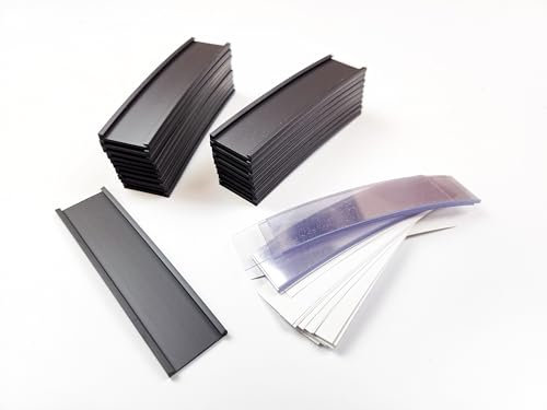 20 porte-étiquettes magnétiques prédécoupés 40 x 150 mm