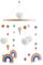Shimmerz Mobiles Baby mit Regenbogen Sterne Hölz Hängende Mobile Windspiel Baby Mobile für Babybett Kinderbett Jungen und Mädchen