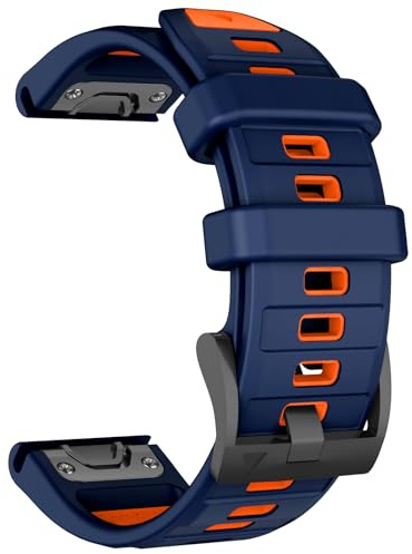 MYSNBKN 22mm Armband für Fenix 8 47mm/7 Pro/6 Pro/7/6/5/Approach S62 | Weiches Silikon QuickFit Armband für Epix Pro 47mm/Fenix 5 Plus/Forerunner 965/955/945/935/Approach S62/S60