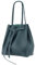 SH Leder ® Damen Echt Rindleder Shopper mit schleife und Innentasche in vielen Farben Schultertasche Henkeltasche 29x33cm Sandra G535 (Petrolblau)