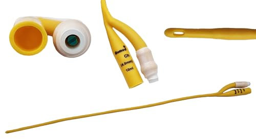 Latex Ballonkatheter CH 16 | 10 Stück | Blasenkatheter für Urinbeutel | Foley Katheter für Urindrainage | Typ: Nelaton