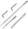 atnayo 5 Pcs 1/4 Drill Extension Bar Set, 6 and 12 Spade Bit Holder with 2 Pieces Key for Wood Turners Furniture Carpentry