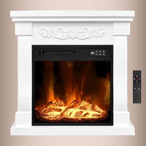Ambiness Elektrokamin | 2 Heizstufen | 900W - 2000W | viele Modelle | LED - 3D Flammeneffekt mit Farbwechsel | inkl. Fernbedienung Timer & Thermostat | Überhitzungsschutz | Fiona